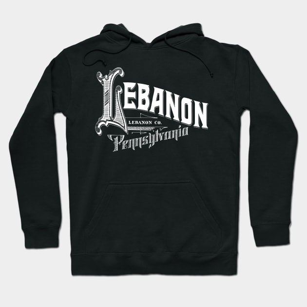 Vintage Lebanon, PA Hoodie by DonDota